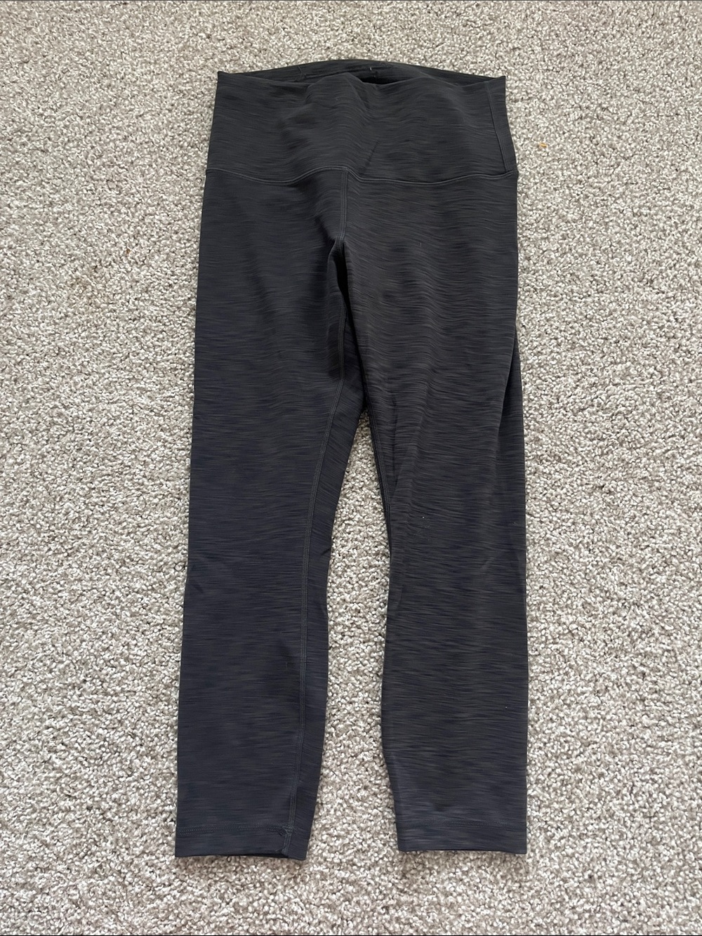 Lululemon Heathered Graphite Gray Wunder Train HR Tight 23" Size 8